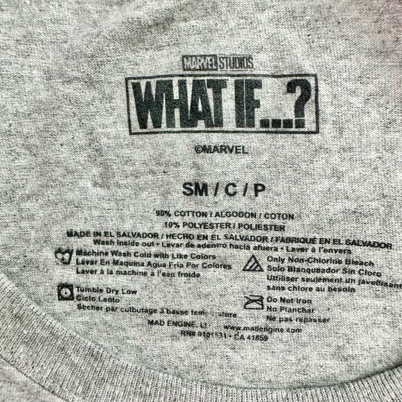 3/$20 Marvel NWT Adult Small Gray "What If?" Party Thor Cotton Blend S/S T-Shirt - Picture 4 of 7
